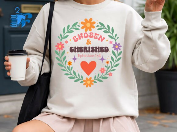 Chosen Cherished Christian SVG Graphics for T-Shirt Designs