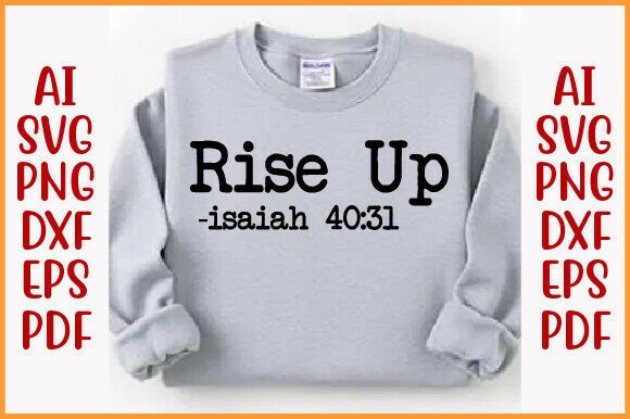 Christian Baseball, Rise Up Isaiah 40 31 Graphics & T-Shirt Designs