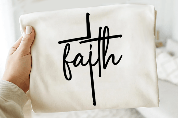 Faith Cross SVG for Graphics and T-Shirt Designs