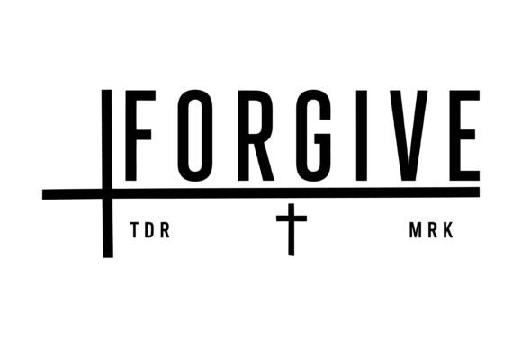 Forgive Christian Cross Typography Graphics for T-Shirt Designs