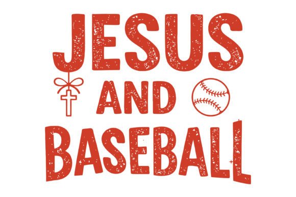 Jesus and Baseball Faith Design Graphics for Faith Campaigns