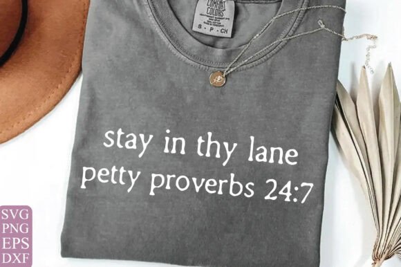 Petty Proverbs PNG & Christian Graphics for T-Shirt Designs
