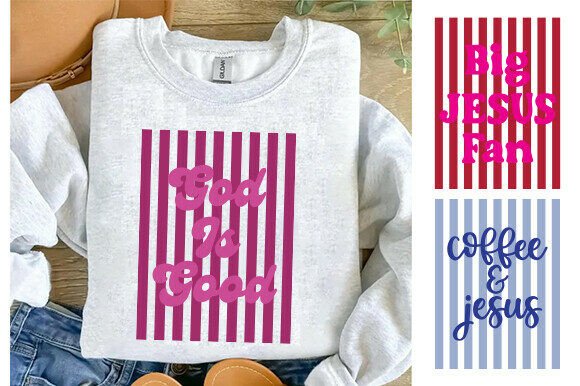 Striped Christian Png Bible Verse Bundle Graphics & T-Shirt Designs