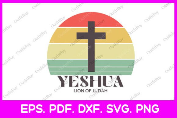 Yeshua Lion of Judah: Christian T-Shirt & Graphics Asset